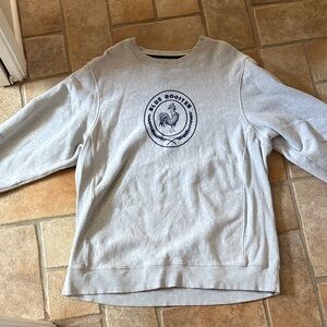 Sport-Tek Light Gray Crewneck Sweatshirt with Navy Logo